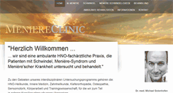 Desktop Screenshot of meniereclinic.de