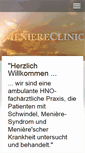 Mobile Screenshot of meniereclinic.de